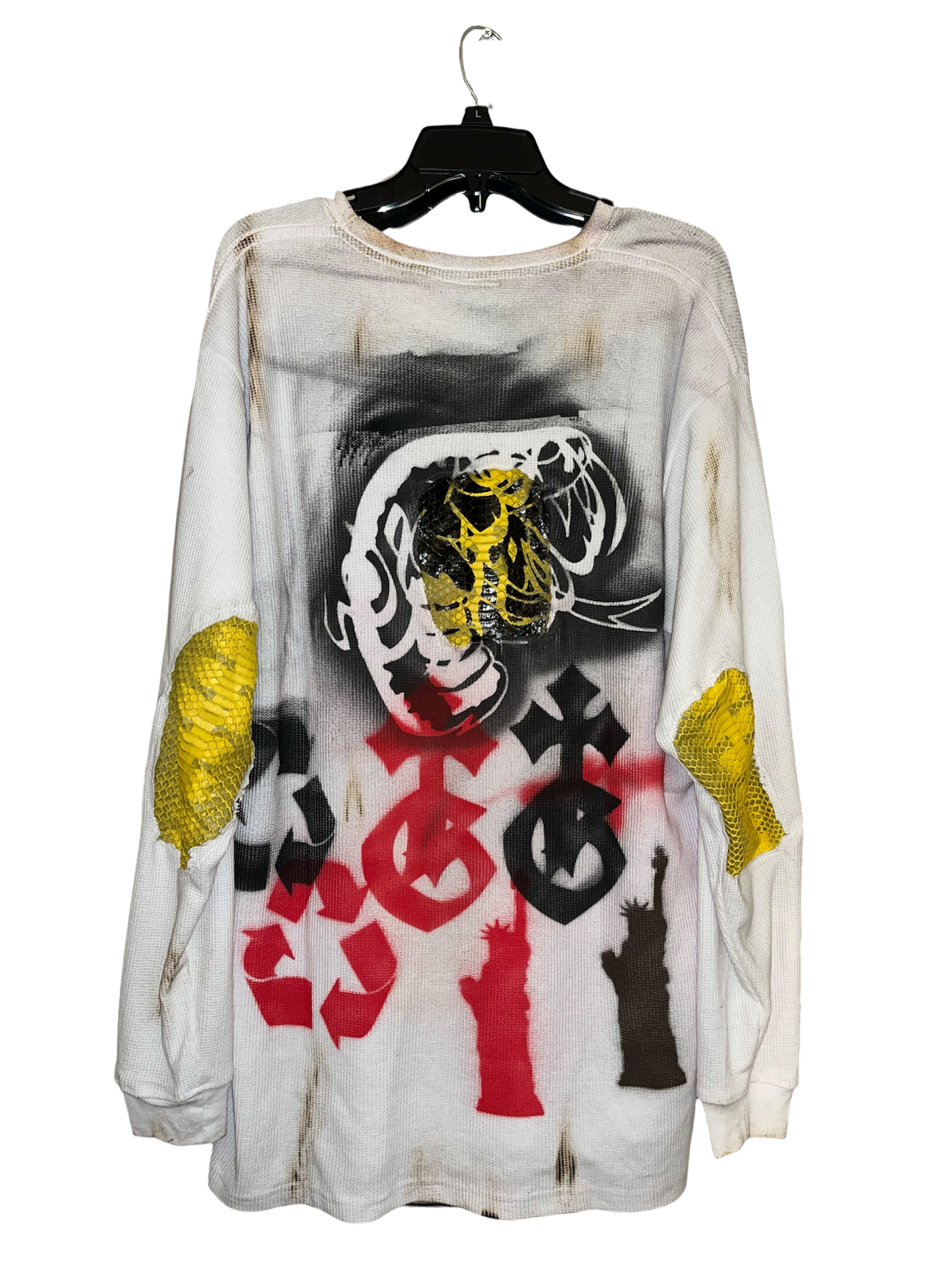 TG/LB Graffiti Waffle-Knit Thermal