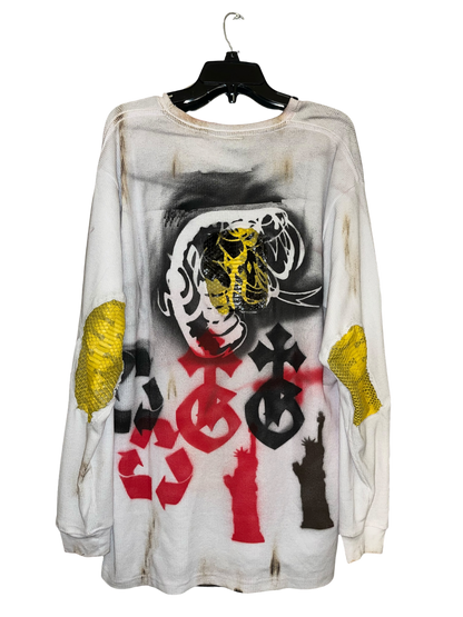 TG/LB Graffiti Waffle-Knit Thermal