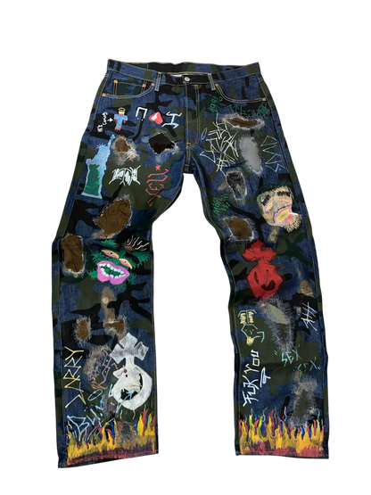 TG Graffiti Street Art Denim